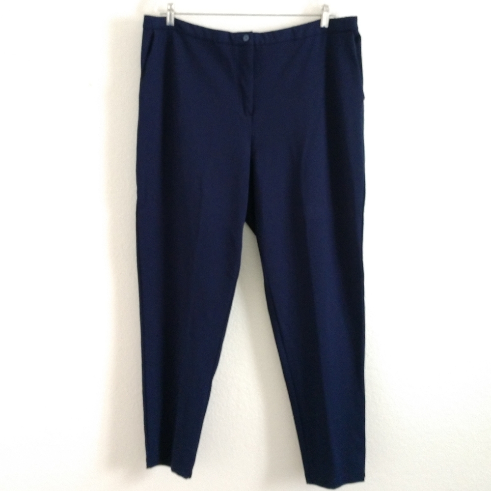 Linea by Louis Dell'Olio Pants Trousers Navy Blue Size 24W
